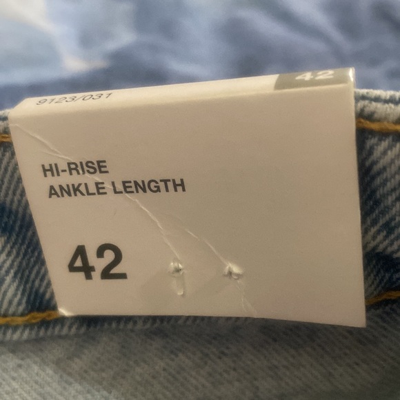 Nwt Zara high rise ankle light blue denim jeans - Picture 5 of 8